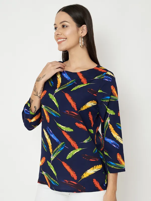 Multi_Print_Polyester_Print_Tops_For_Women