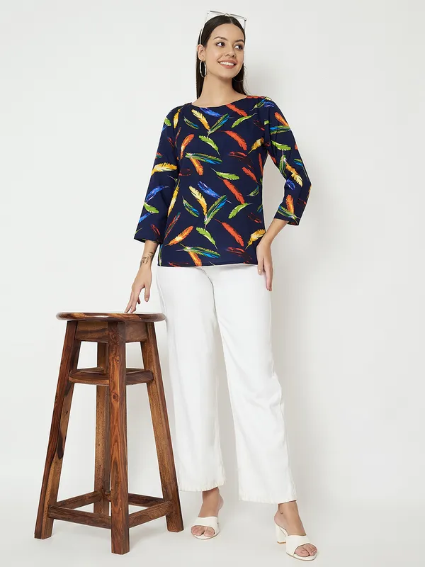 Multi_Print_Polyester_Print_Tops_For_Women