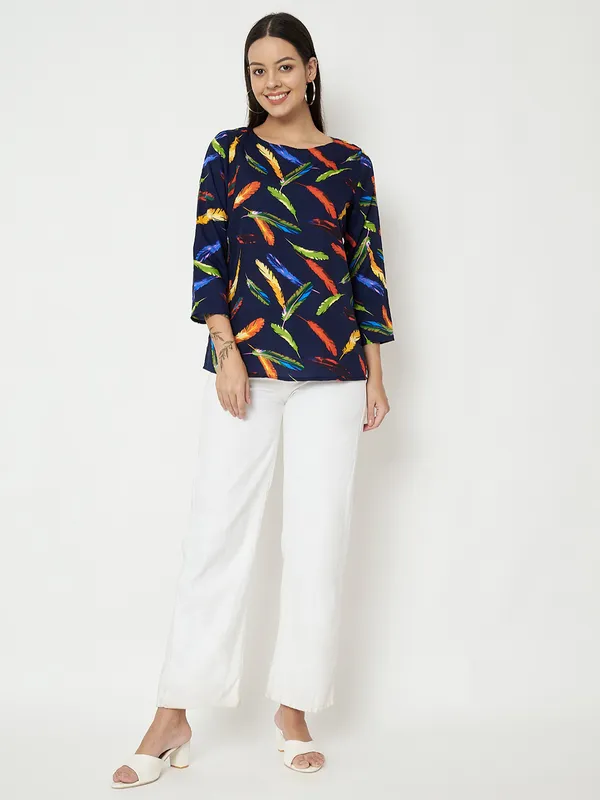 Multi_Print_Polyester_Print_Tops_For_Women