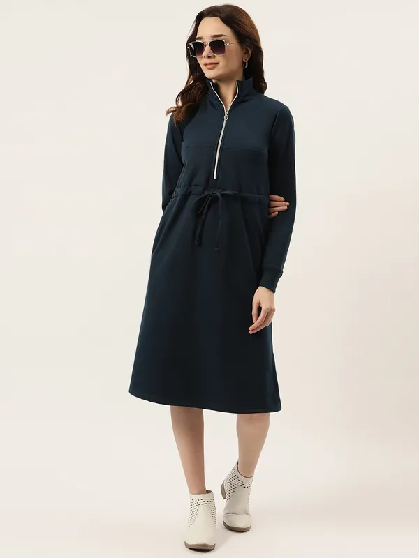 BRINNS_Women_Colourblocked_A-Line_Dress