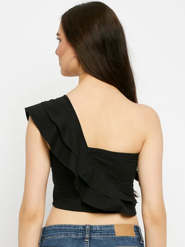 Black_Cotton_Blend_Single_Jersey_Tops