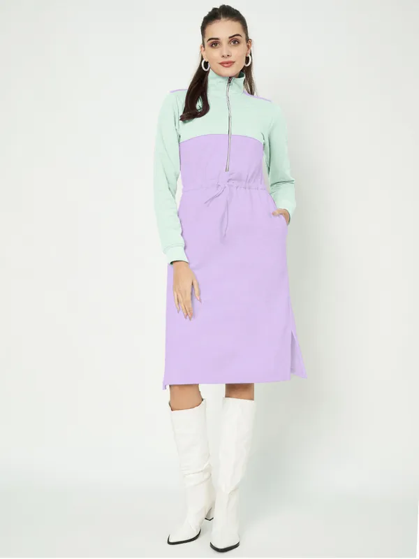 BRINNS_Women_Colourblocked_A-Line_Dress