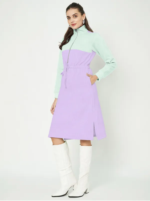 BRINNS_Women_Colourblocked_A-Line_Dress