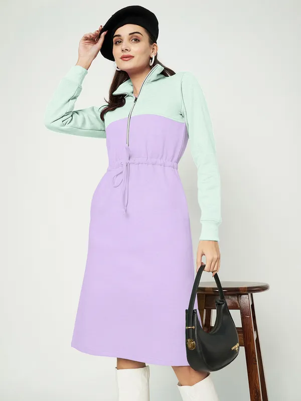 BRINNS_Women_Colourblocked_A-Line_Dress