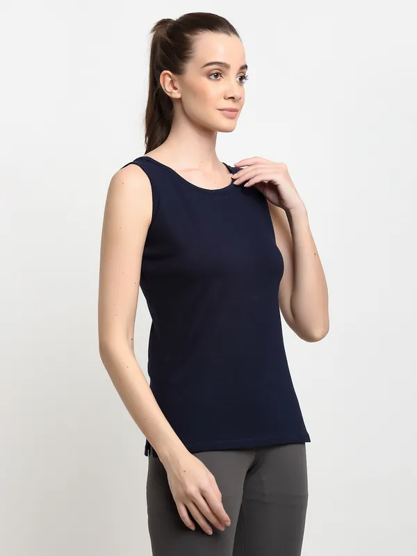 Navy_Cotton_Lycra_Camisoles