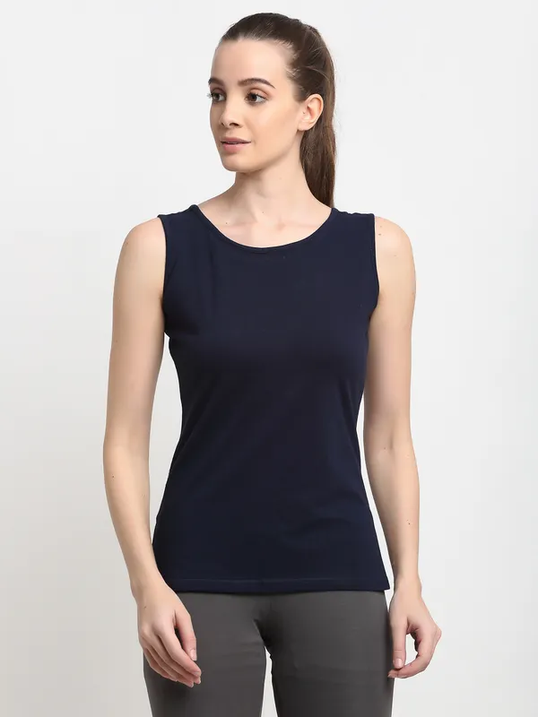 Navy_Cotton_Lycra_Camisoles