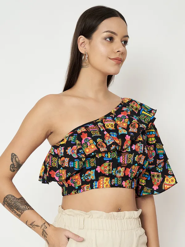 Multi_Print_Polyester_Print_Tops_For_Women