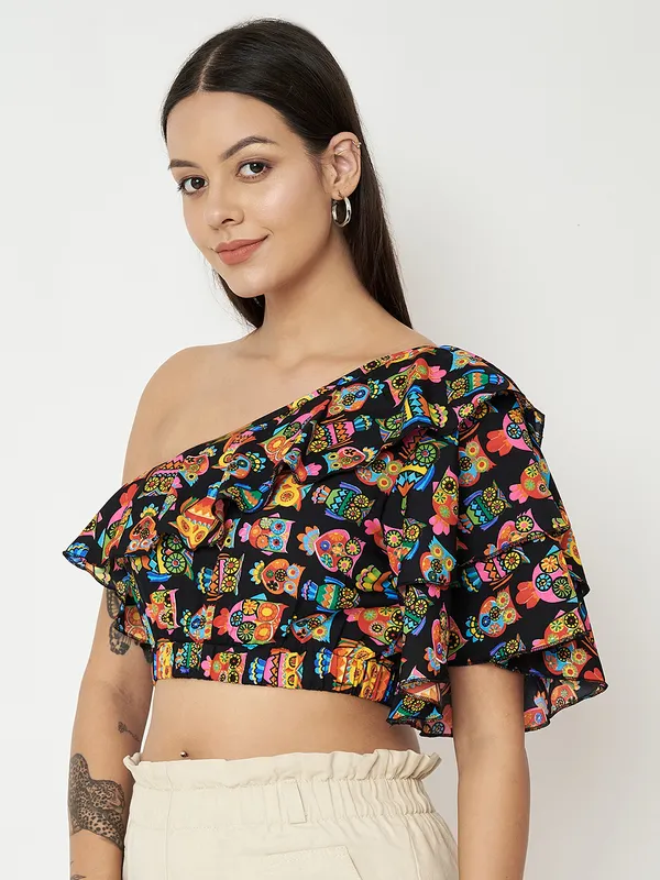 Multi_Print_Polyester_Print_Tops_For_Women