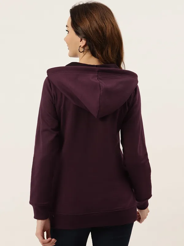BRINNS_Women_Peach-Coloured_Hooded_Sweatshirt