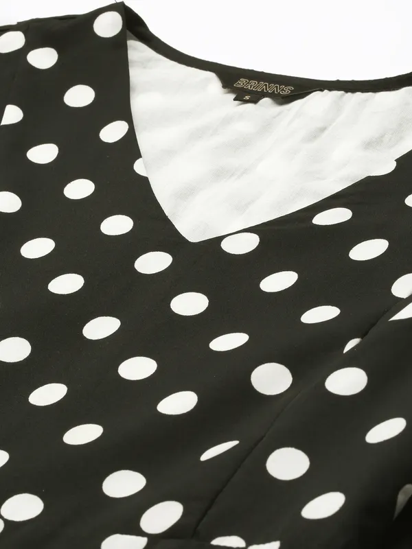 Black_Polka_Polyester_Print_Dresses