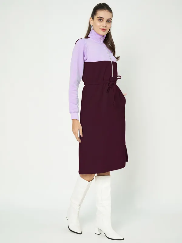 BRINNS_Women_Colourblocked_A-Line_Dress