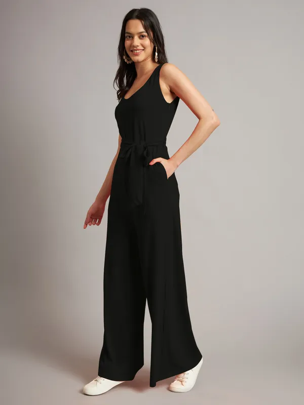 BRINNS_Women_Cotton_Round_Neck_Sleeveless_Basic_Jumpsuit