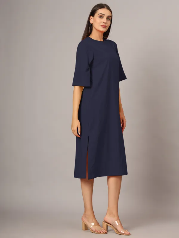 Navy_Cotton_Blend_Single_Jersey_Dresses