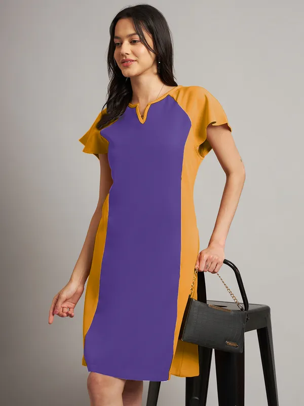 BRINNS_Women_Pure_Cotton_Colourblocked_Sheath_Dress