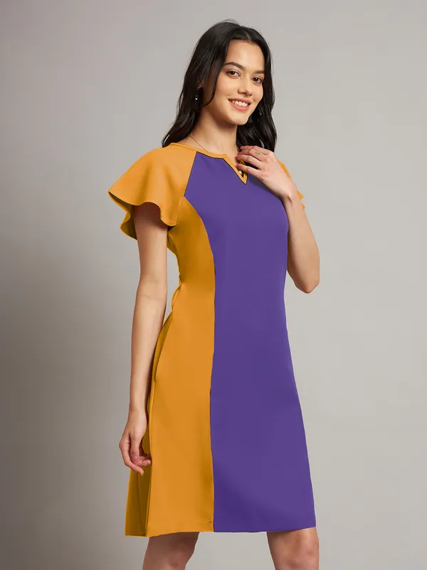 BRINNS_Women_Pure_Cotton_Colourblocked_Sheath_Dress