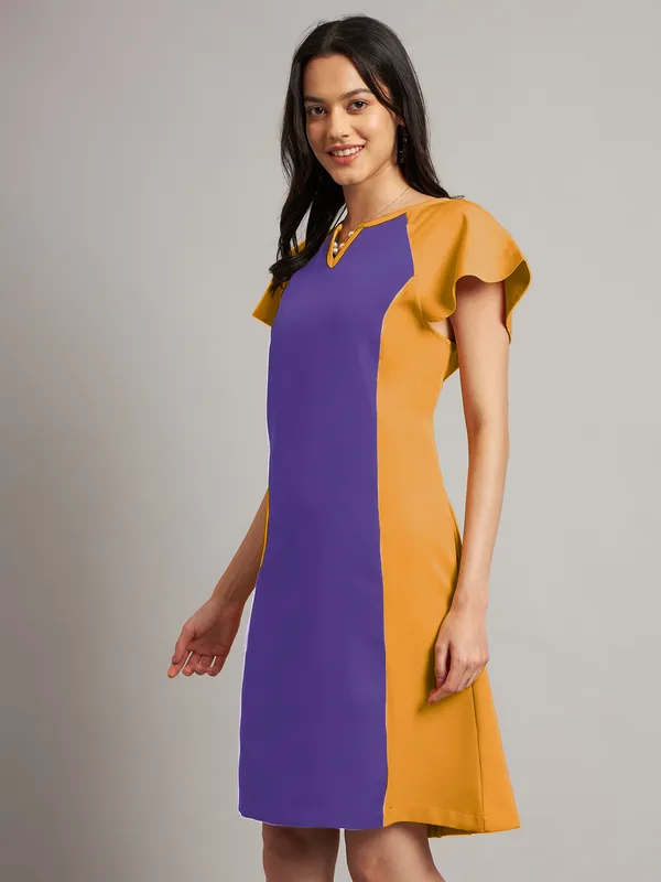 BRINNS_Women_Pure_Cotton_Colourblocked_Sheath_Dress