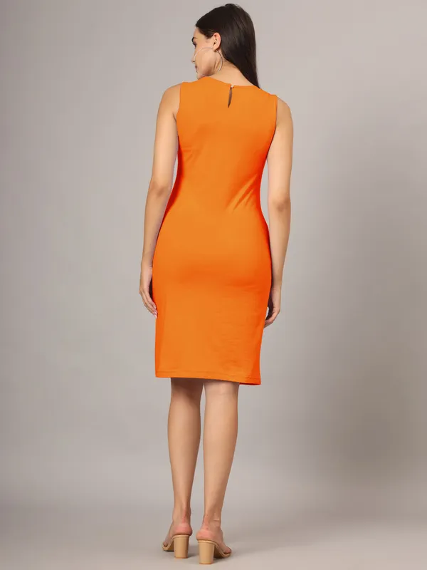 BRINNS_White_Solid_Pure_Cotton_A-Line_Midi_Dress