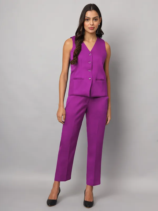 Purple_Polyester_Lycra_Waistcoat