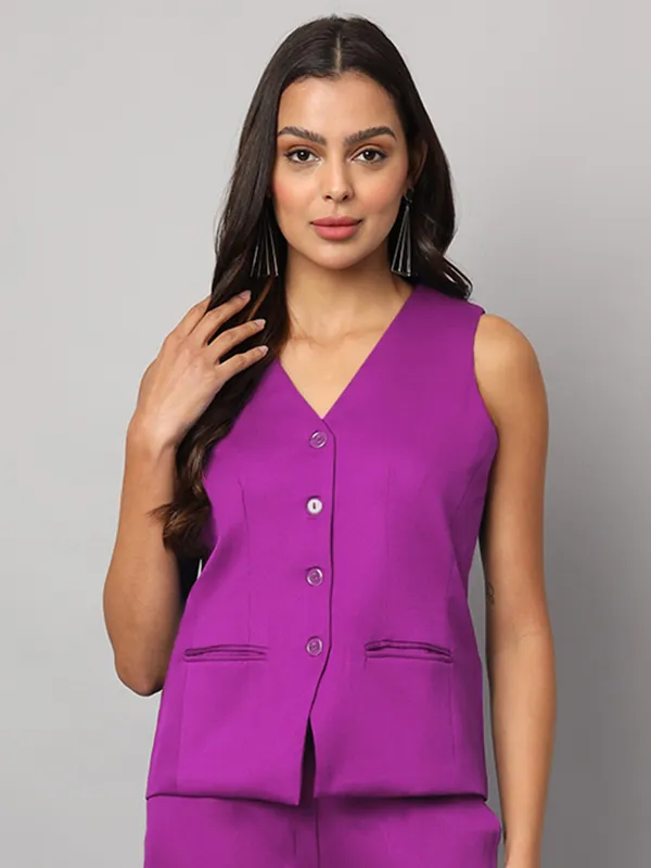 Purple_Polyester_Lycra_Waistcoat