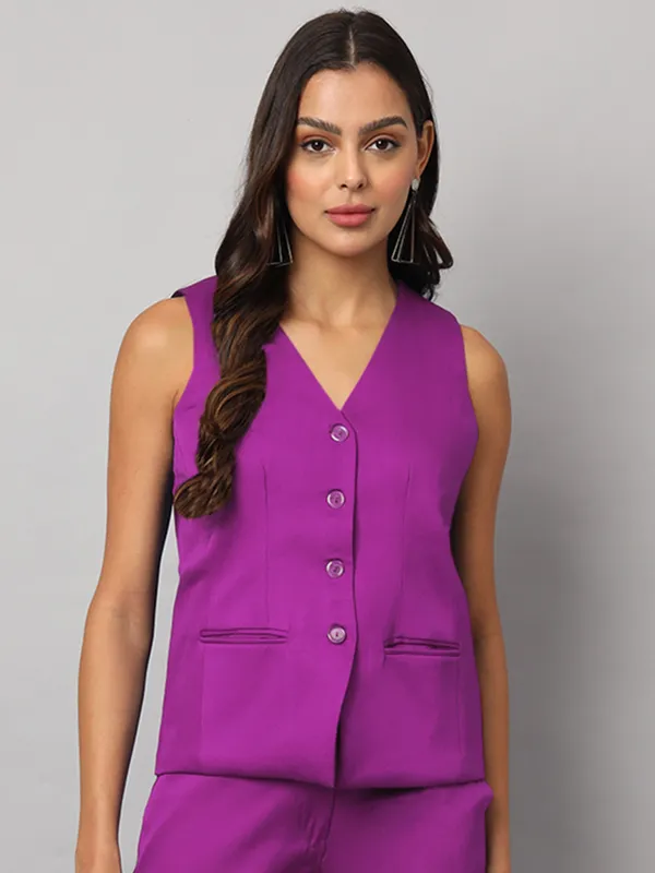 Purple_Polyester_Lycra_Waistcoat