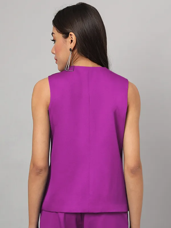 Purple_Polyester_Lycra_Waistcoat
