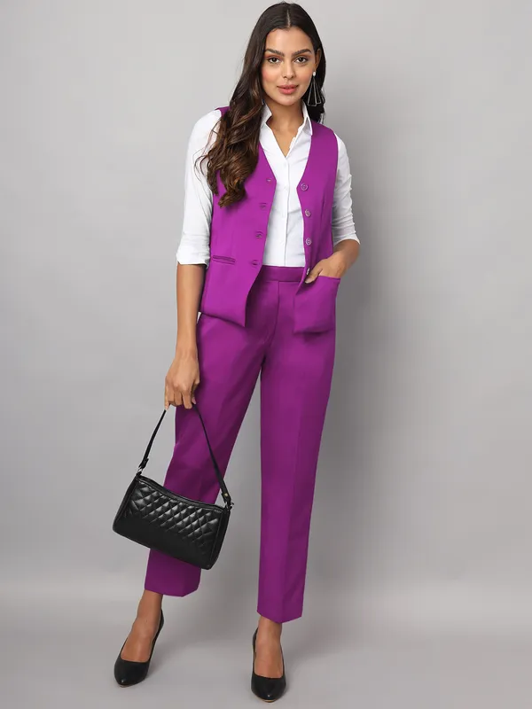 Purple_Polyester_Lycra_Waistcoat