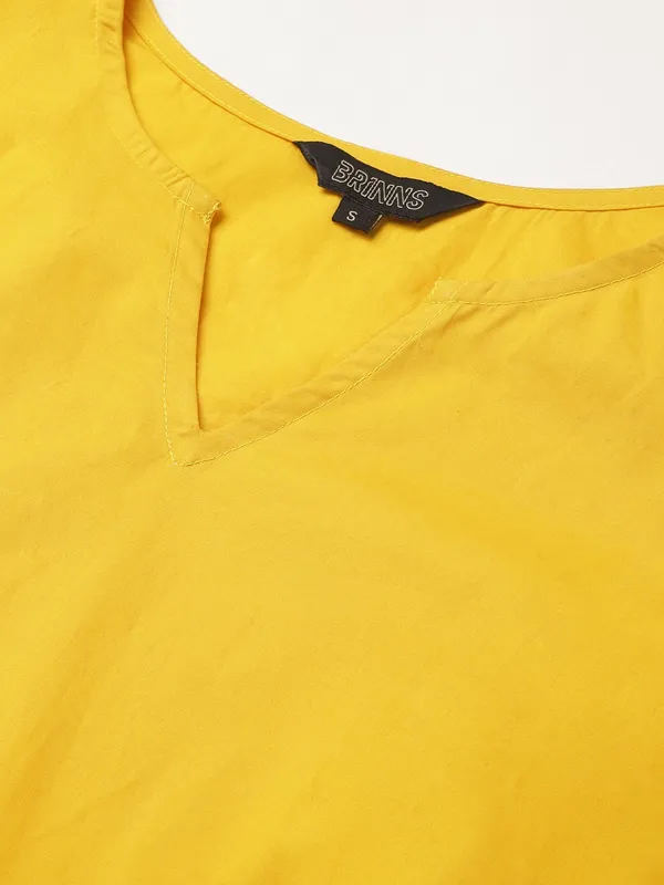 BRINNS_Mustard_Yellow_Midi_Dress