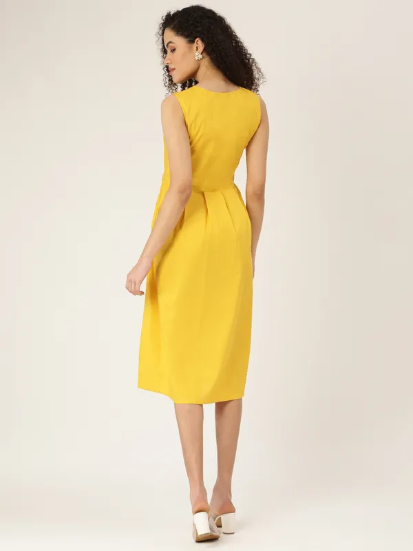 BRINNS_Mustard_Yellow_Midi_Dress