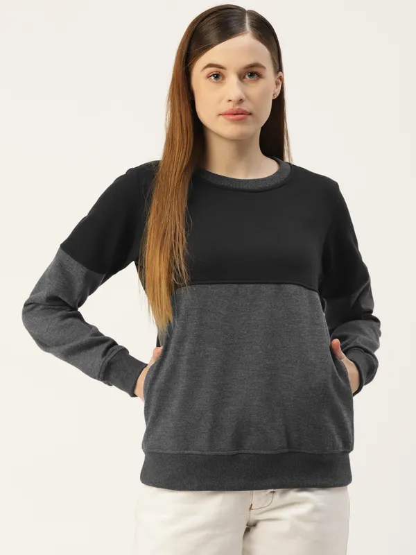 BRINNS_Women_Colourblocked_Fleece_Sweatshirt