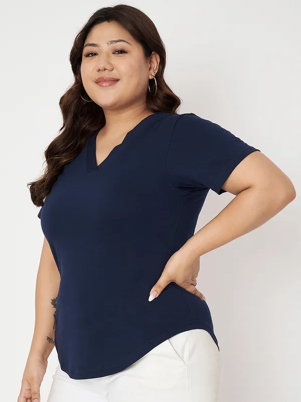 Navy_Cotton_Blend_Single_Jersey_Tshirts