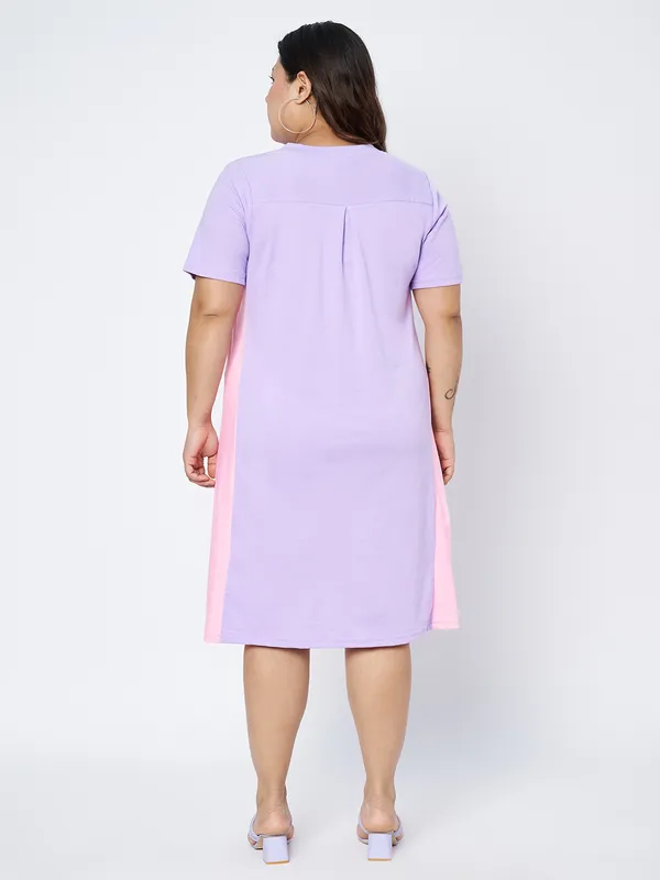 BRINNS_Women_Colourblocked_Cotton_A-Line_Dress