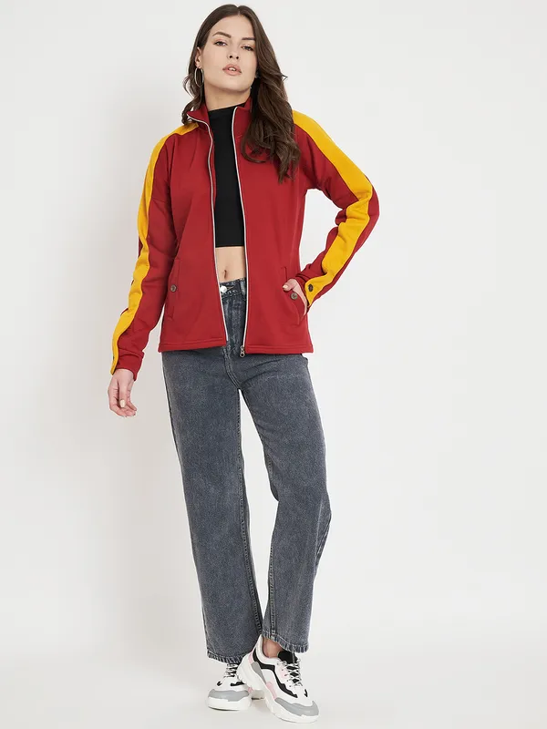 Maroon_Solid_Sweat-shirt