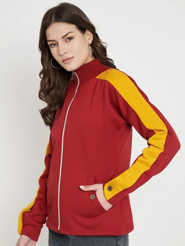 Maroon_Solid_Sweat-shirt