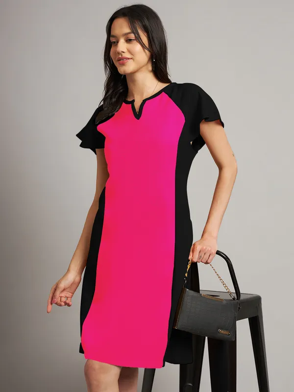 BRINNS_Women_Pure_Cotton_Colourblocked_Sheath_Dress
