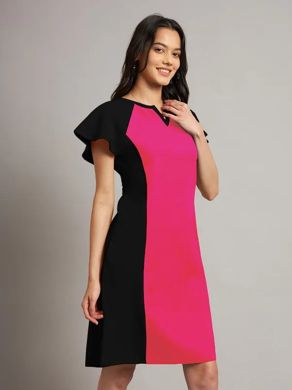 BRINNS_Women_Pure_Cotton_Colourblocked_Sheath_Dress