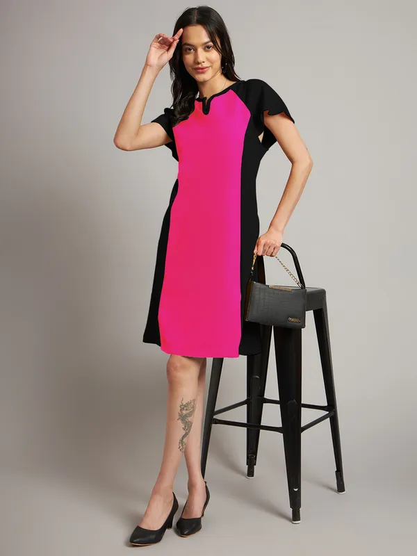 BRINNS_Women_Pure_Cotton_Colourblocked_Sheath_Dress