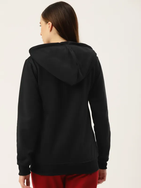 BRINNS_Women_Pink_Solid_Hooded_Sweatshirt