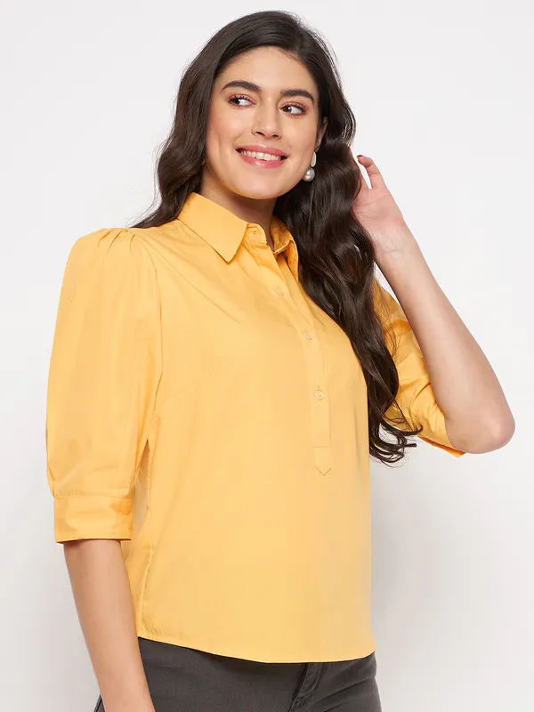 BRINNS_Classic_Fit_Puff_Sleeves_Casual_Shirt