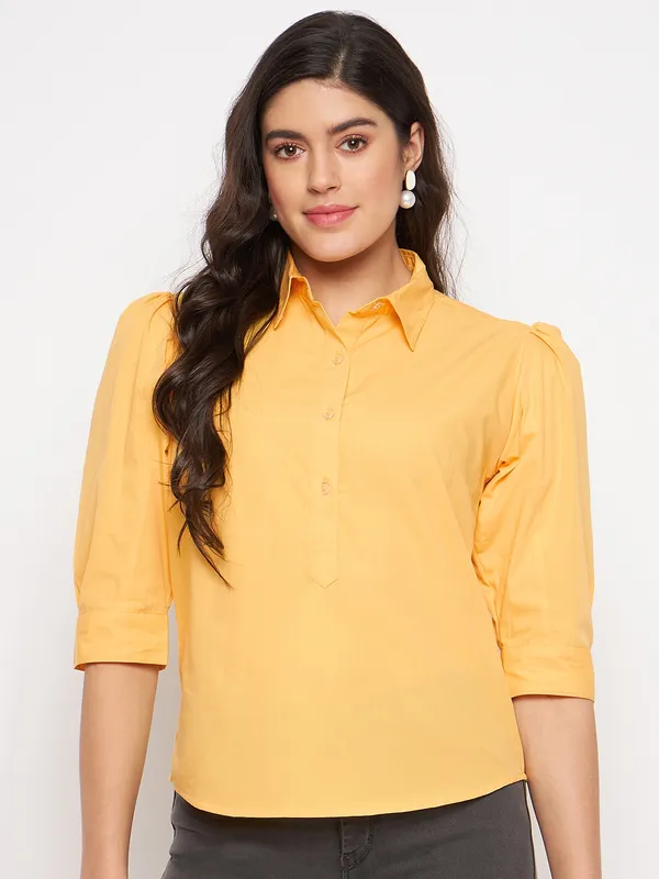 BRINNS_Classic_Fit_Puff_Sleeves_Casual_Shirt