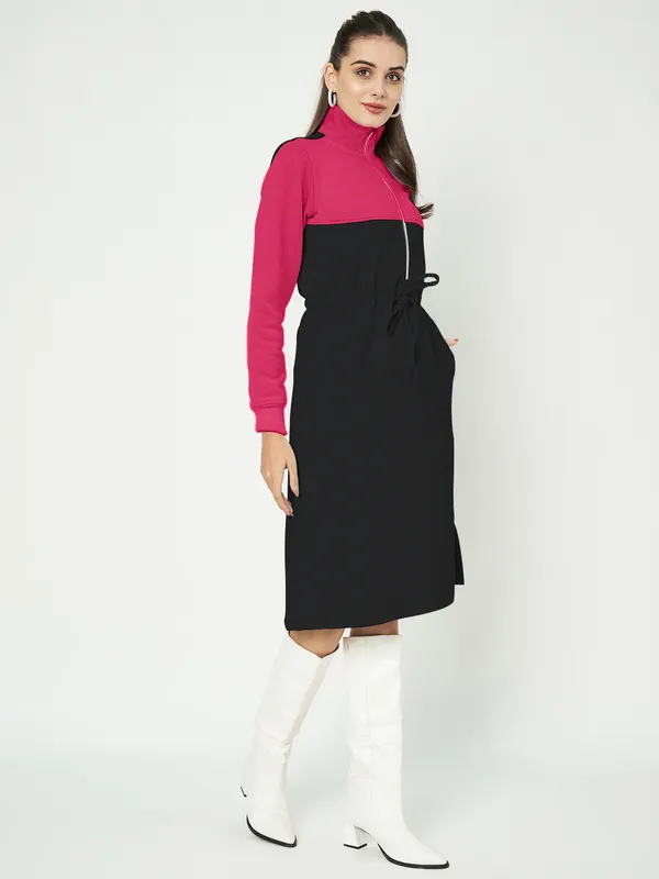BRINNS_Women_Colourblocked_A-Line_Dress