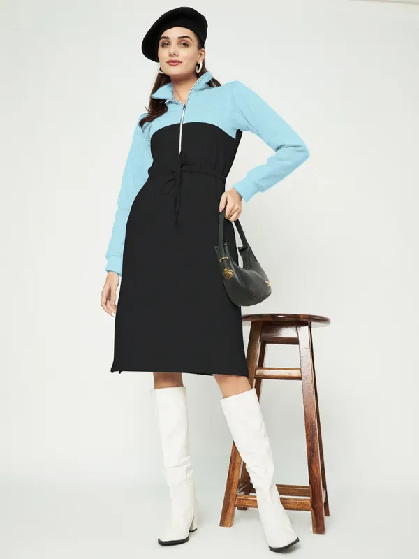BRINNS_Women_Colourblocked_A-Line_Dress