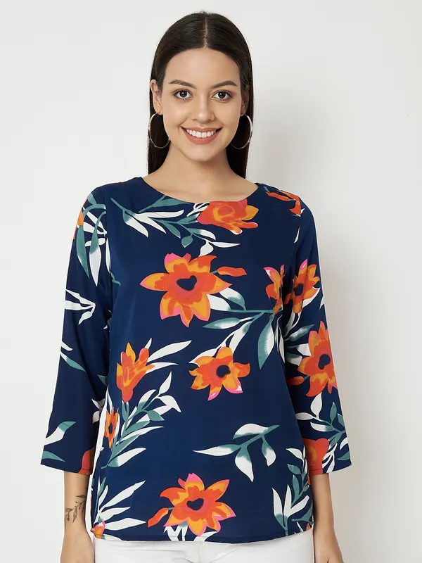 Multi_Print_Polyester_Print_Tops_For_Women