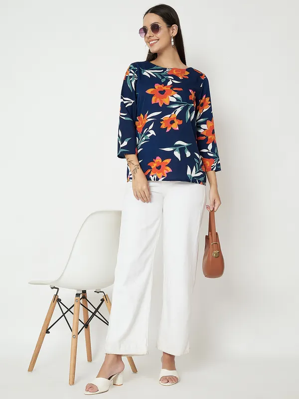 Multi_Print_Polyester_Print_Tops_For_Women