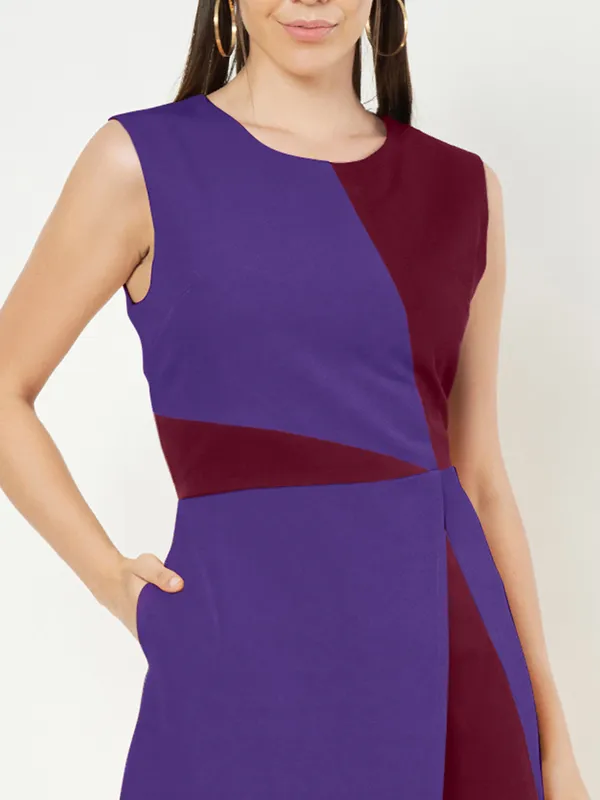 BRINNS_Women_Colourblocked_A-Line_Dress