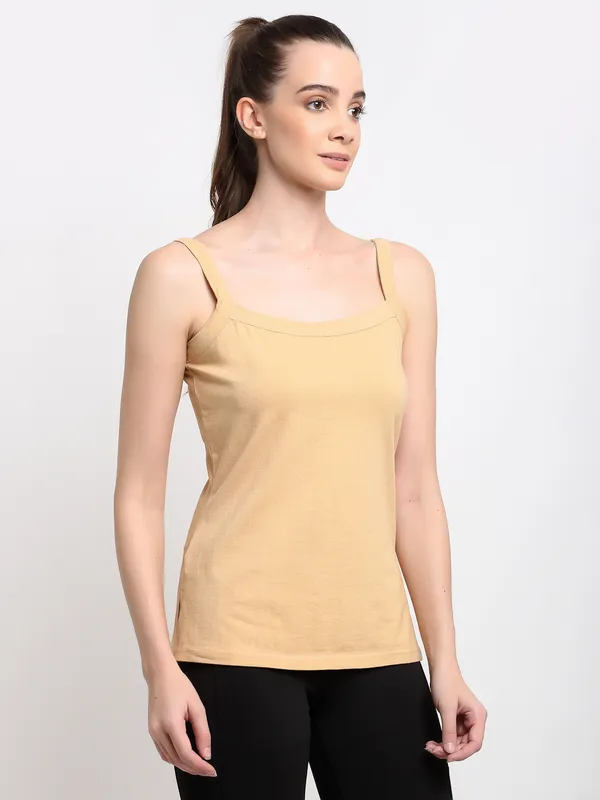 Dbeige_Cotton_Lycra_Camisoles