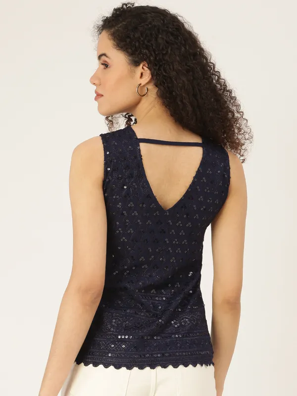 Navy_Rayon_Sequinn_Tops