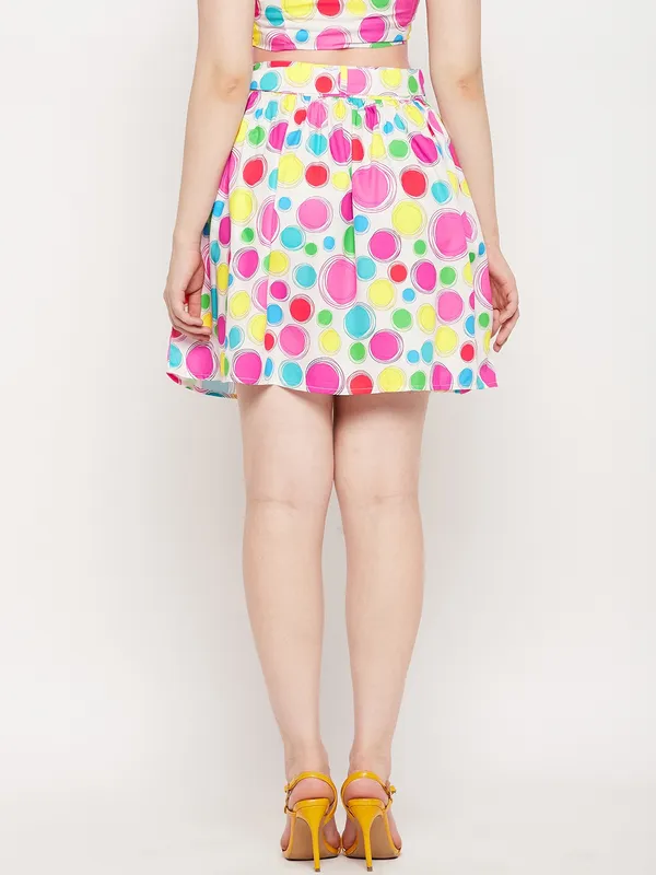 Multi_Print_Polyester_Print_Skirts_For_Women