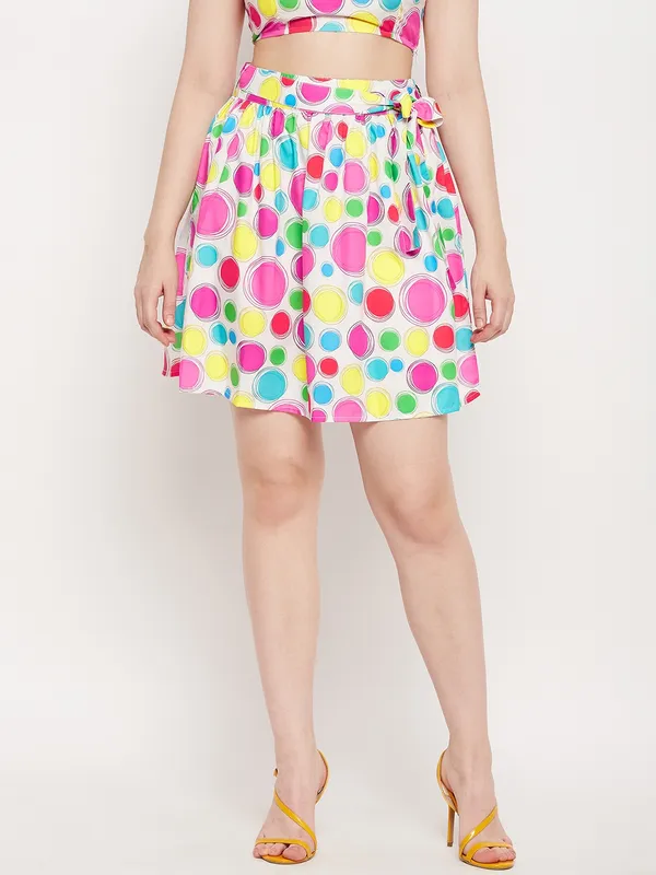 Multi_Print_Polyester_Print_Skirts_For_Women