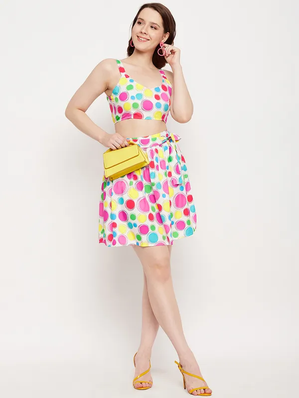 Multi_Print_Polyester_Print_Skirts_For_Women