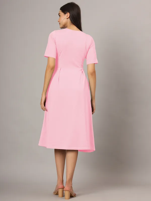 BRINNS_Women_Solid_Plus_Size_Cotton_A-Line_Midi_Dress
